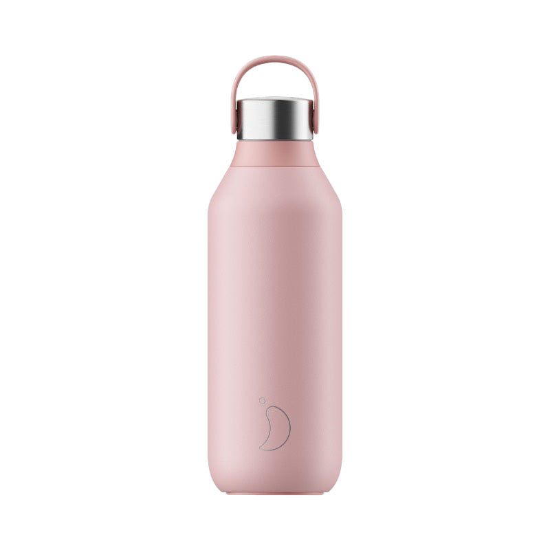 Chilly's Reusable Water Bottle Series 2 Blush Pink, 500ml