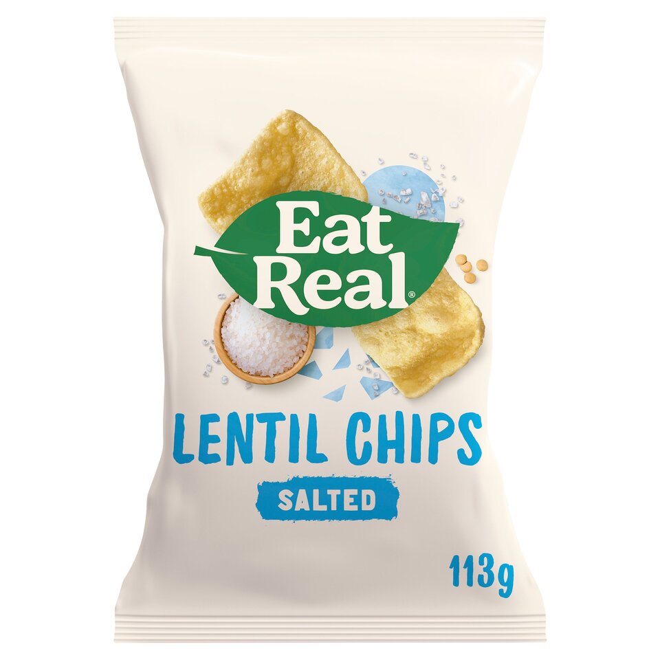 Eat Real Lentil Chips Salted 113g
