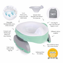 Load image into Gallery viewer, Potette Max 3 in 1 Potty Set, White & Green