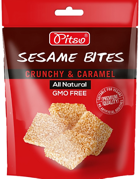 Pitso Sesame Bites Crunchy & Caramel 100g Meats & Eats