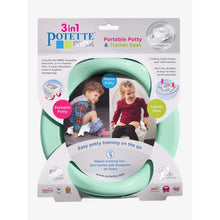 Load image into Gallery viewer, Potette Max 3 in 1 Potty Set, White & Green
