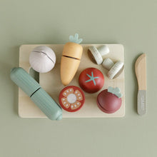 Load image into Gallery viewer, Tender Leaf Wooden Cutting Vegetables