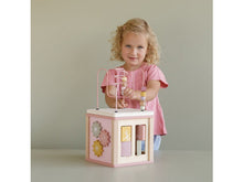 Load image into Gallery viewer, Wooden Activity Cube Wild Flowers Meats & Eats