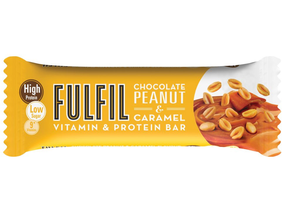 Fulfil Nutrition Vitamin & Protein Bar Chocolate Peanut & Caramel 55g Meats & Eats