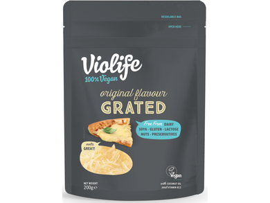 Violife 100% Vegan Grated Cheddar 200g Meats & Eats