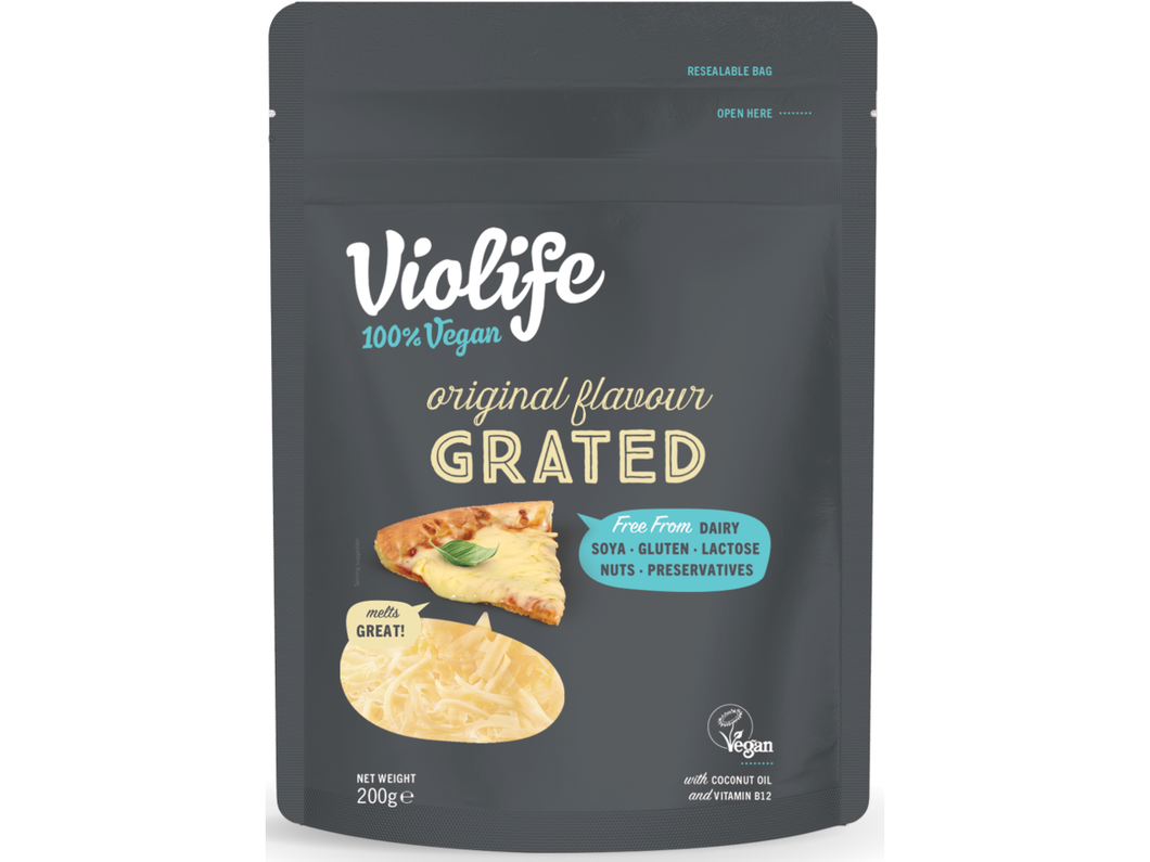 Violife 100% Vegan Grated Cheddar 200g Meats & Eats
