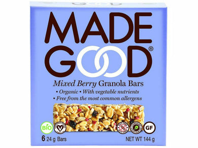 Made Good Organic Mixed Berry Granola Bars 24g x6 Meats & Eats