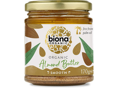 Biona Smooth Almond Butter 170g Meats & Eats