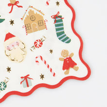 Load image into Gallery viewer, Jolly Christmas Small Napkins (x 16) Meats & Eats