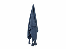 Load image into Gallery viewer, Genet Throw, Blue, Recycled Cotton Meats & Eats