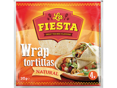 La Fiesta Wrap Tortillas x4, 245g Meats & Eats