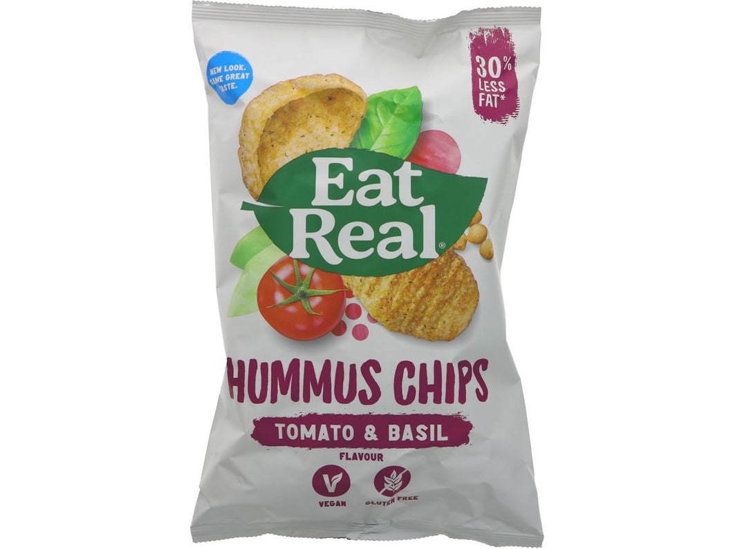 Eat Real Hummus Chips Tomato & Basil 135g Meats & Eats
