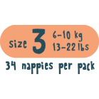 Load image into Gallery viewer, Kit &amp; Kin eco nappies Size 3, 6-10kg (34 pack)
