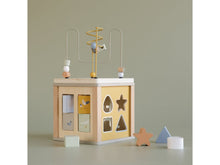 Load image into Gallery viewer, Wooden Activity Cube Little Goose Meats & Eats