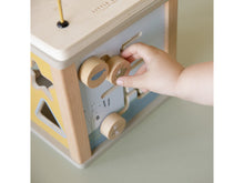 Load image into Gallery viewer, Wooden Activity Cube Little Goose Meats & Eats