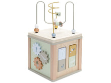 Load image into Gallery viewer, Wooden Activity Cube Little Goose Meats & Eats