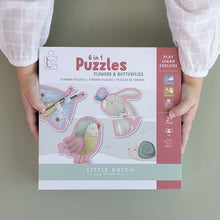 Load image into Gallery viewer, 6 in 1 Puzzles Flowers & Butterflies - Little Dutch Meats & Eats