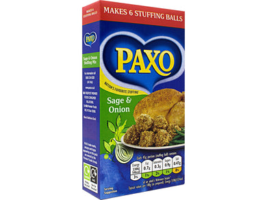 Paxo Sage & Onion Stuffing Mix 85g Meats & Eats