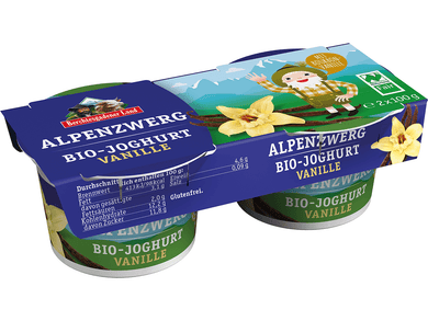 Organic Yogurt for kids - Vanilla, 2x100g Meats & Eats