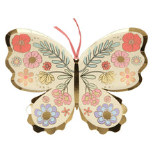 Load image into Gallery viewer, Meri Meri Floral Butterfly Plates, x8