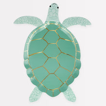 Load image into Gallery viewer, Meri Meri Turtle Plates, x8