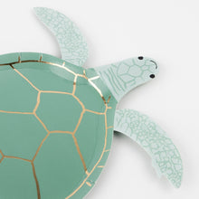 Load image into Gallery viewer, Meri Meri Turtle Plates, x8