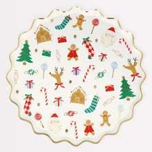 Load image into Gallery viewer, Jolly Christmas Dinner Plates (x 8) Meats & Eats