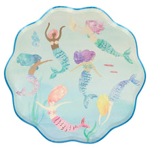 Load image into Gallery viewer, Meri Meri Mermaids Swimming Plates, x8