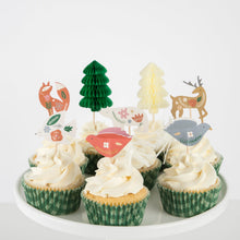 Load image into Gallery viewer, Folk Woodland Cupcake Kit (x 24 toppers) Meats & Eats