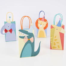 Load image into Gallery viewer, Meri Meri Animal Parade Party Bags, x8
