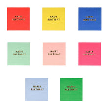Load image into Gallery viewer, Meri Meri Happy Birthday Small Napkins, X 16
