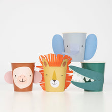 Load image into Gallery viewer, Meri Meri Animal Parade Character Cups, x8