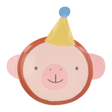 Load image into Gallery viewer, Meri Meri Animal Parade Die Cut Plates, x8
