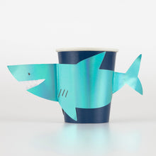 Load image into Gallery viewer, Meri Meri Shark Cups, x8