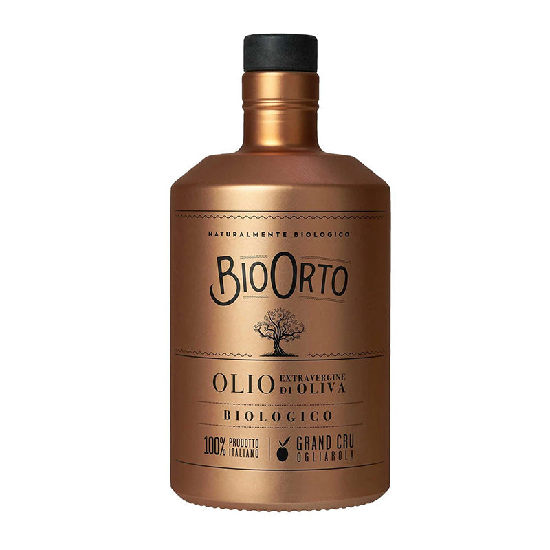 BioOrto Grand Cru - Organic Extra Virgin Olive Oil Monocultivar Ogliarola, 500ml