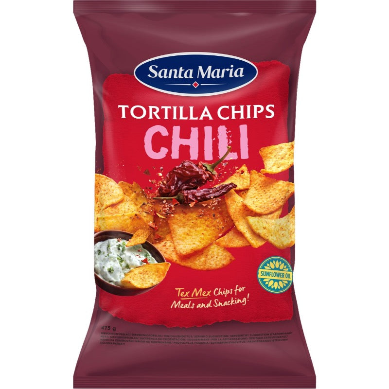 Santa Maria Nacho Chips Chilli, 185g