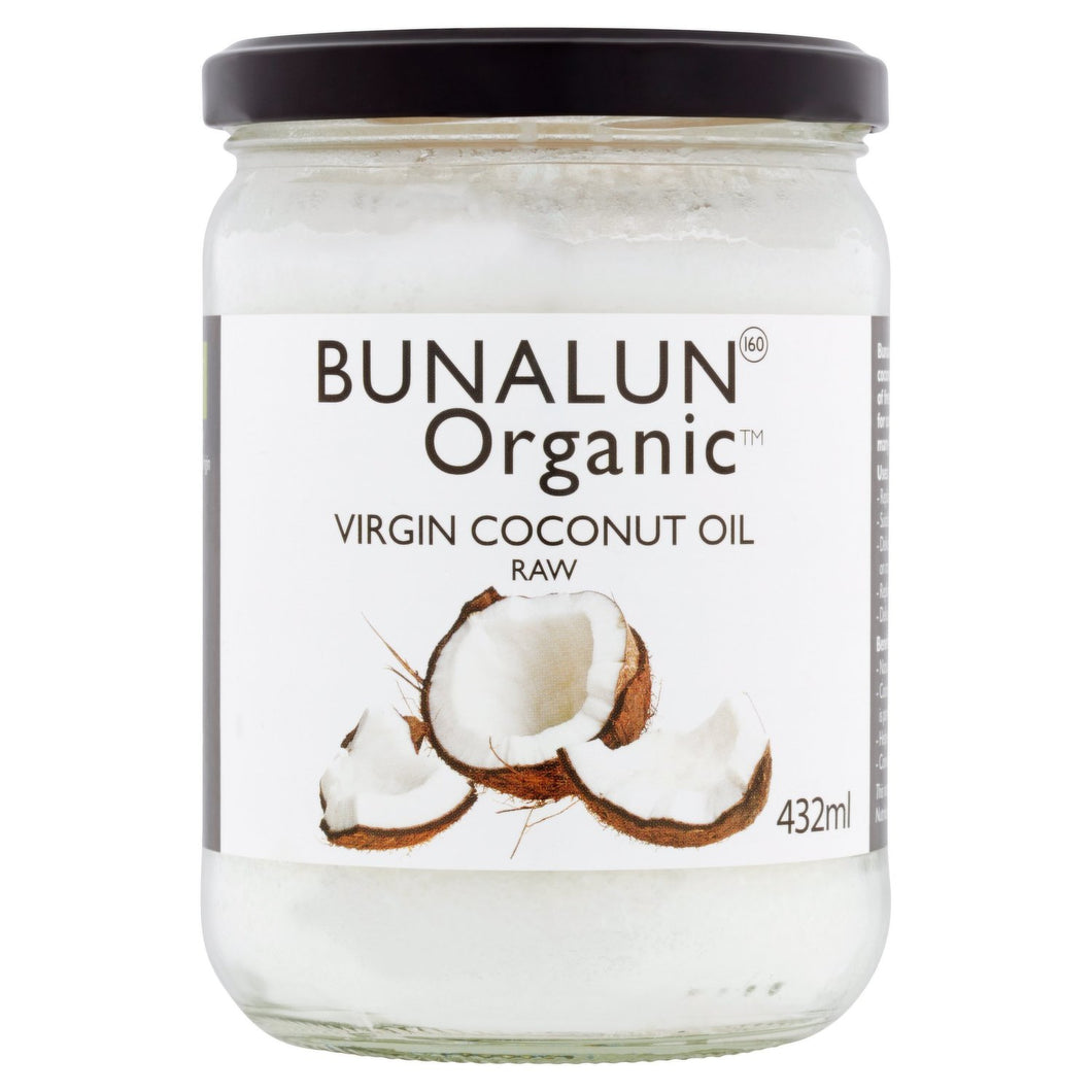 Bunalun Organic Virgin Raw Coconut Oil 432mL Meats & Eats
