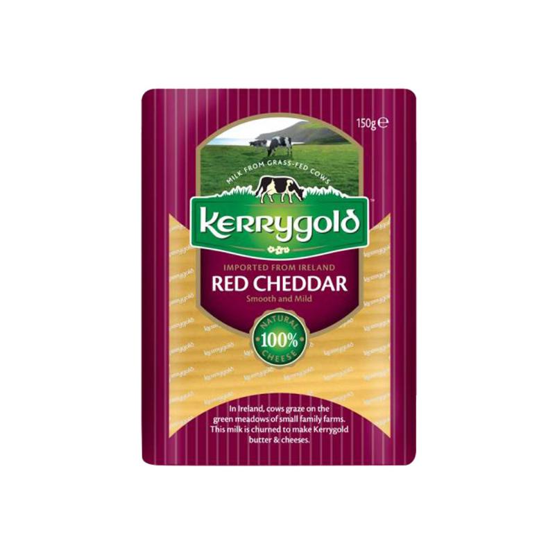 Kerrygold Red Cheddar Sliced, 150g