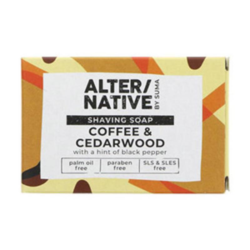 Alter Native Coffee & Cedarwood Shaving Soap, 95g