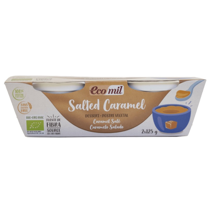 Ecomil Organic Salted Caramel Dessert GF, 2× 125g