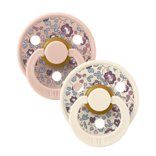 Load image into Gallery viewer, BIBS Colour 2 PACK Eloise Blush Mix - Round / Natural Rubber Size 1
