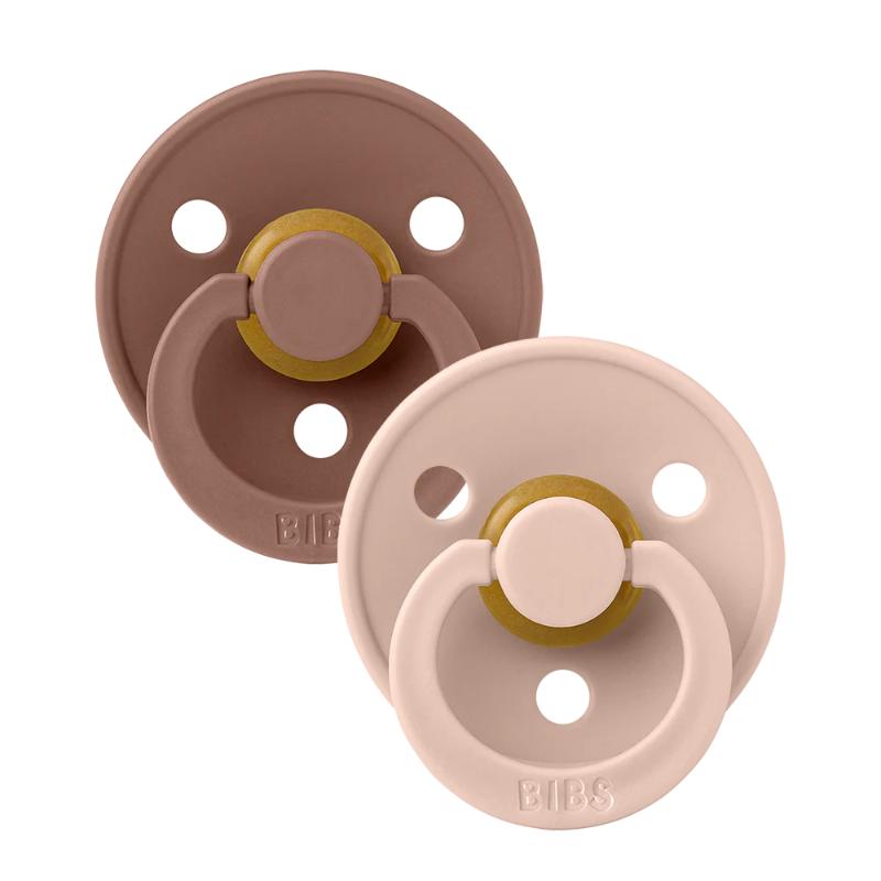BIBS Colour Woodchuck & Blush - Round / Natural Rubber, Size 1