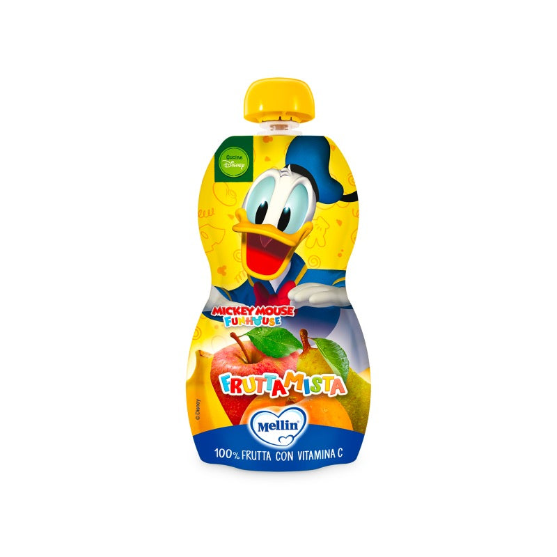 Mellin Mickey Mouse Mixed Fruit With Vitamin C Pouch, 110g