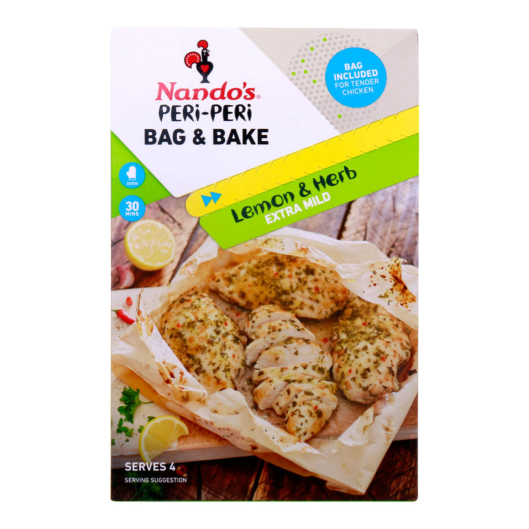 Nando's Peri-Peri Bag & Bake Lemon & Herb Seasoning, 20g