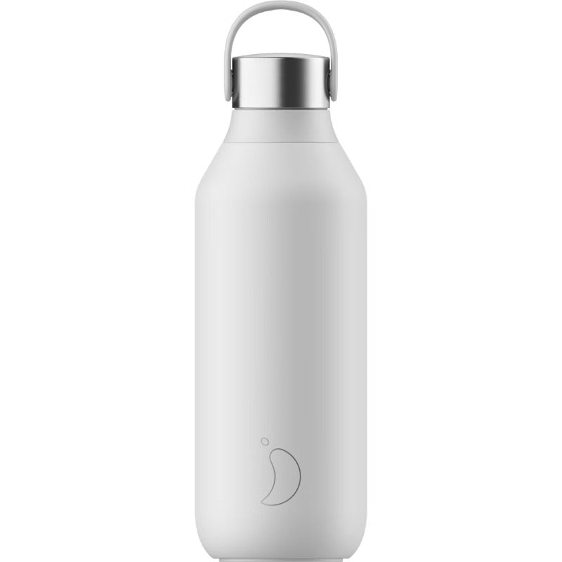 Chilly's Reusable Water Bottle Series 2 Arctic White, 500ml