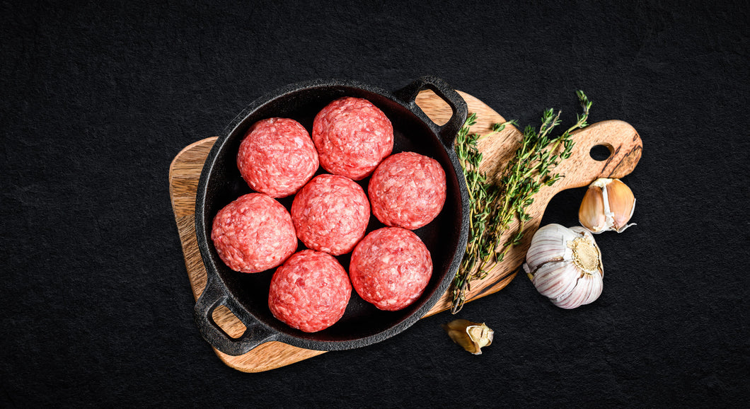 Fresh Organic Beef Meatballs, X 6