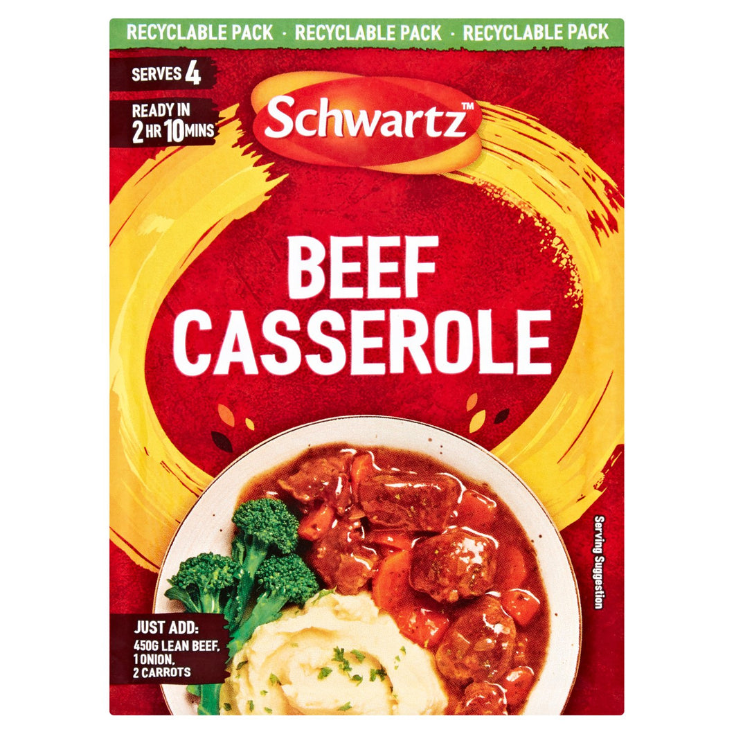 Schwartz Recipe Mix Beef Casserole, 38g