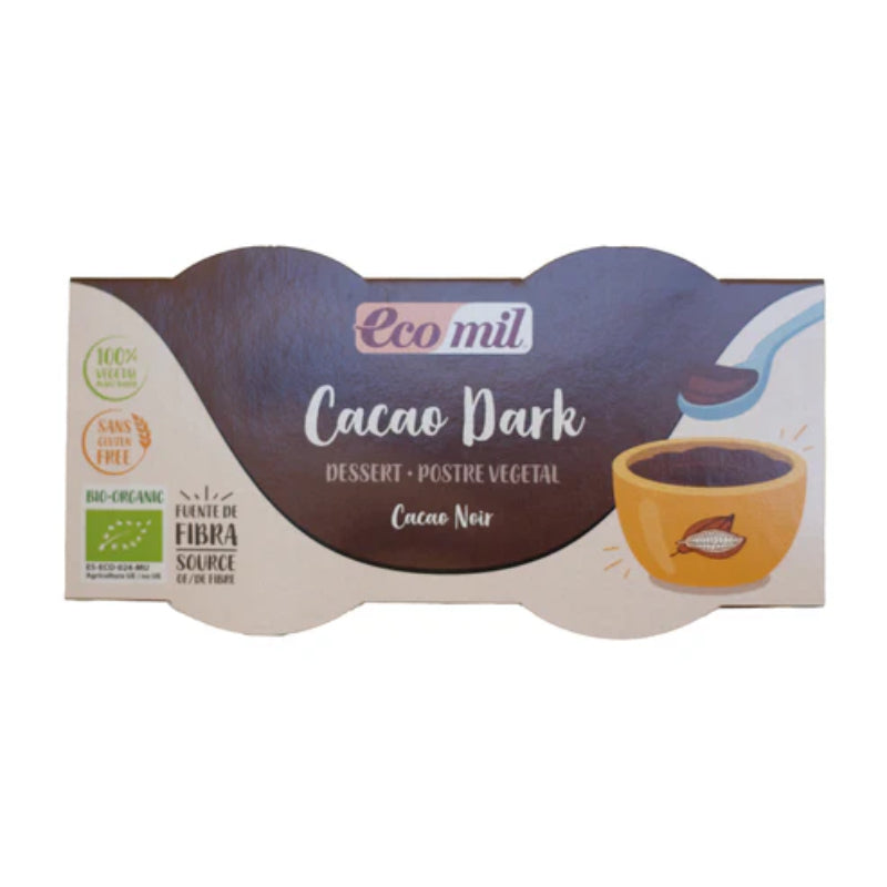 Ecomil Organic Dark Cacao Dream Dessert GF, 2× 125g