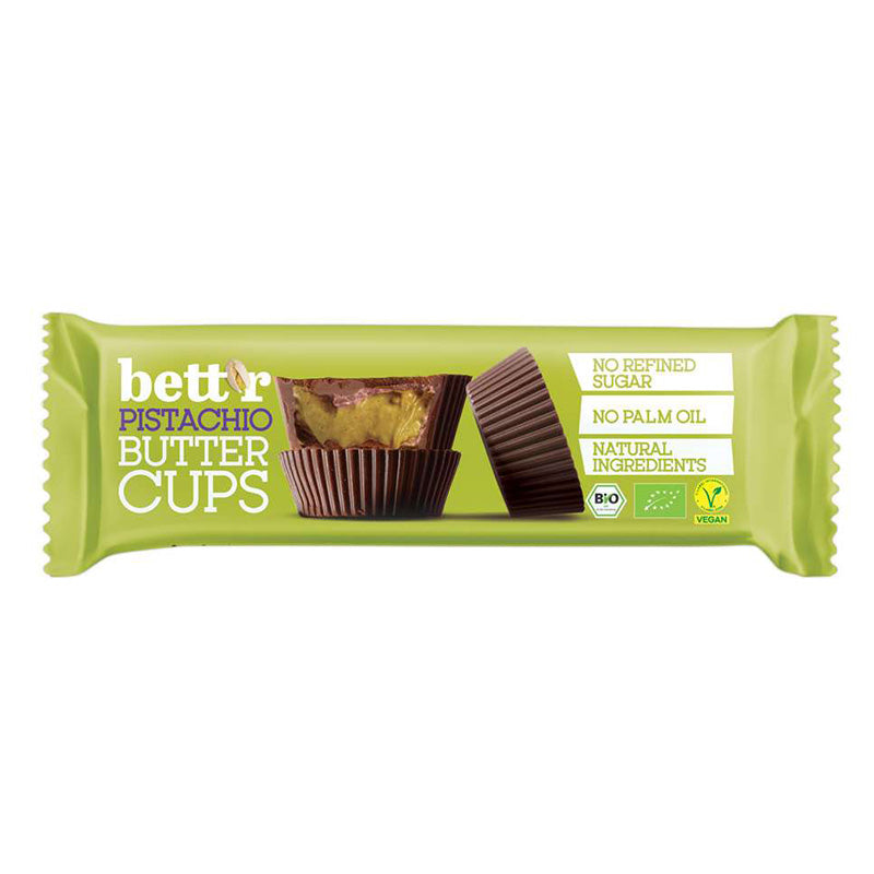 Bett'r Organic Butter Cups Pistachio Cream, 13g