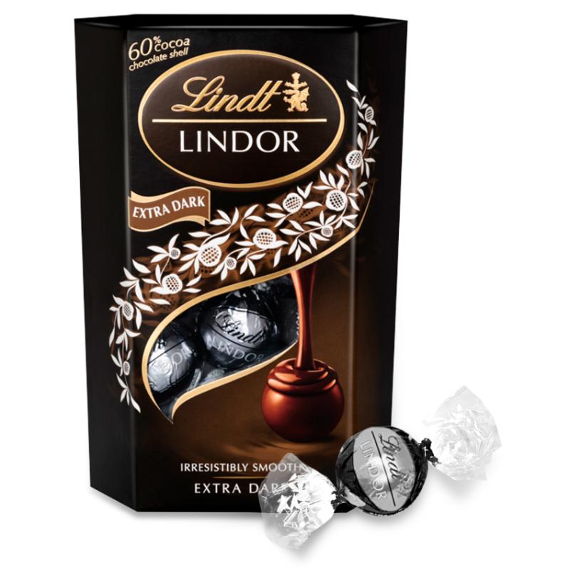 Lindt Lindor Dark Chocolate Extra Dark, 200g